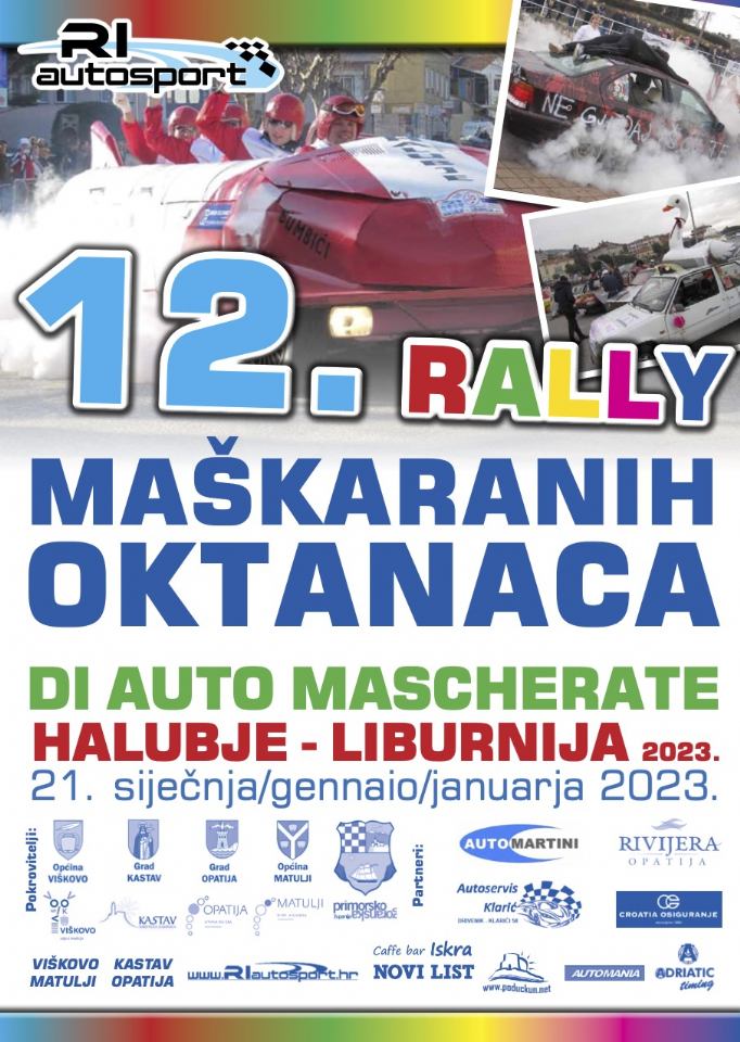 12.RALLY MAŠKARANIH OKTANACA HALUBJE-LIBURNIJA 2023.