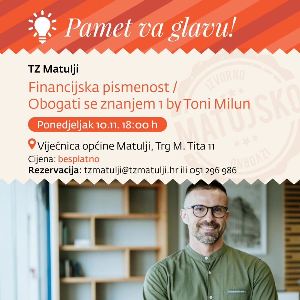 FINANCIJSKA PISMENOST / Obogati se znanjem 1 by Toni Milun