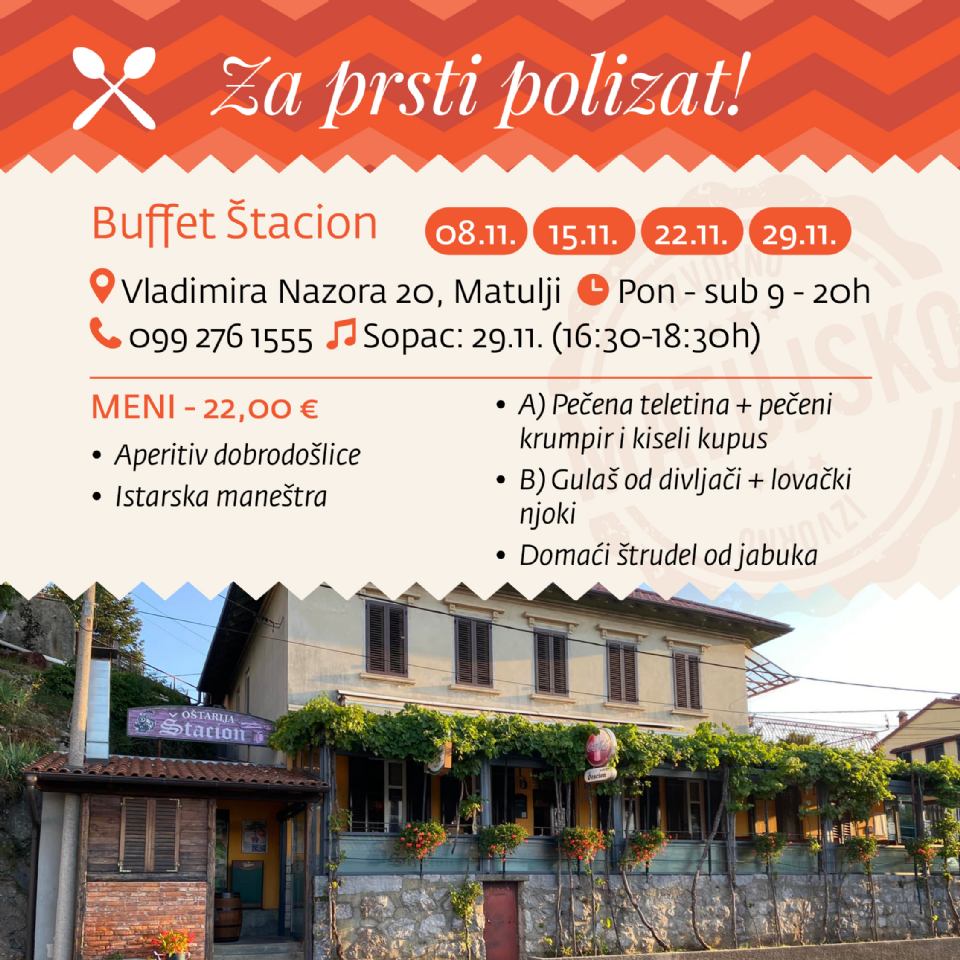 OKUSI MATULJICIOUSA - BUFFET ŠTACION 
