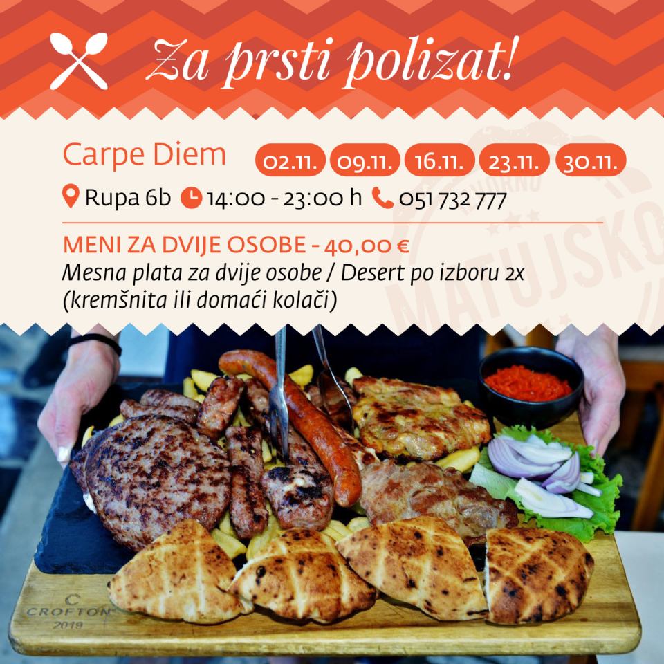 OKUSI MATULJICIOUSA - CARPE DIEM RUPA 