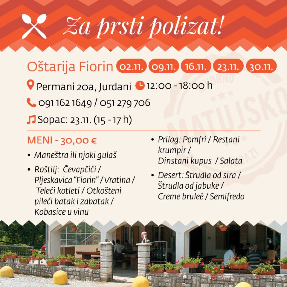 OKUSI MATULJICIOUSA - OŠTARIJA FIORIN 