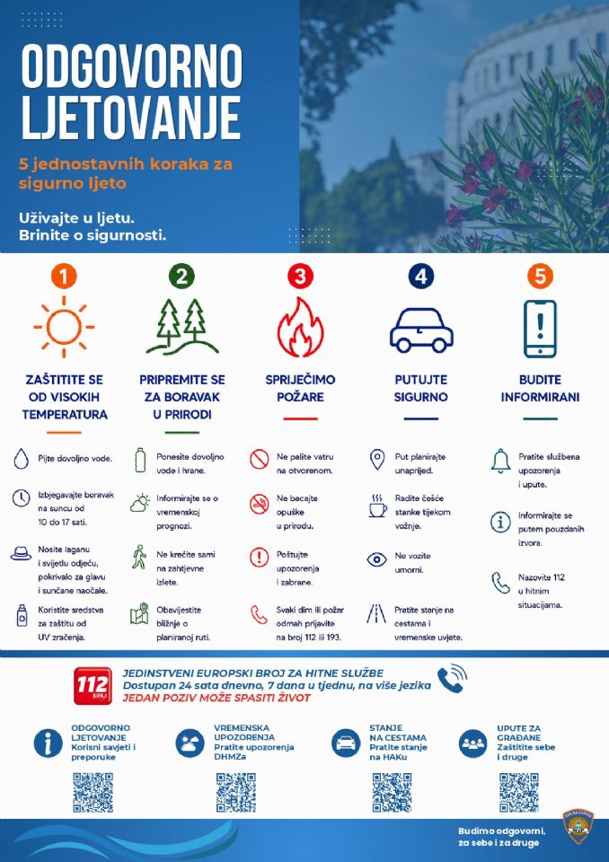 ODGOVORNO LJETOVANJE / ENJOY YOUR VACATION RESPONSIBLY